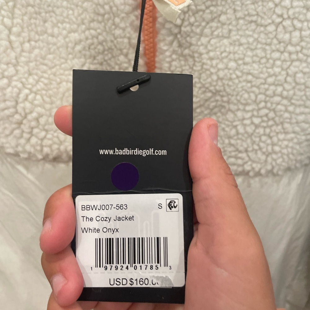 NWT Bad Birdie The Cozy Jacket in color white onyx - Picture 6 of 12